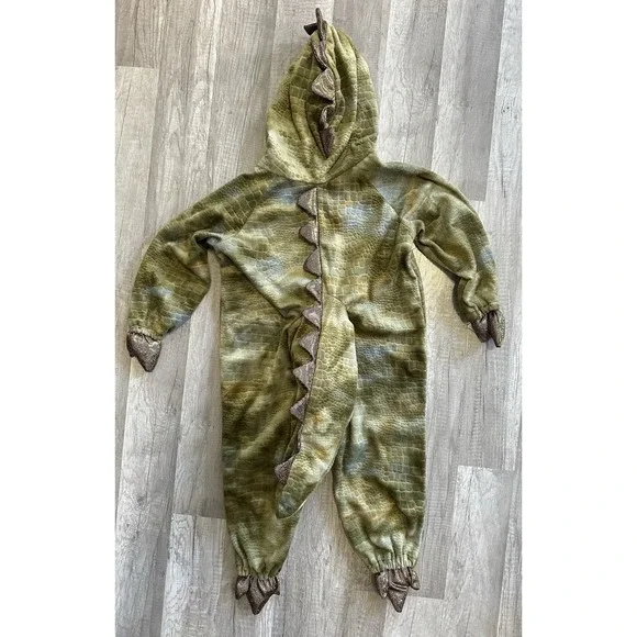 Imagination Workshop Toddler dragon costume Full front zip Hood  tail 2-3-4yrs. - Picture 11 of 14